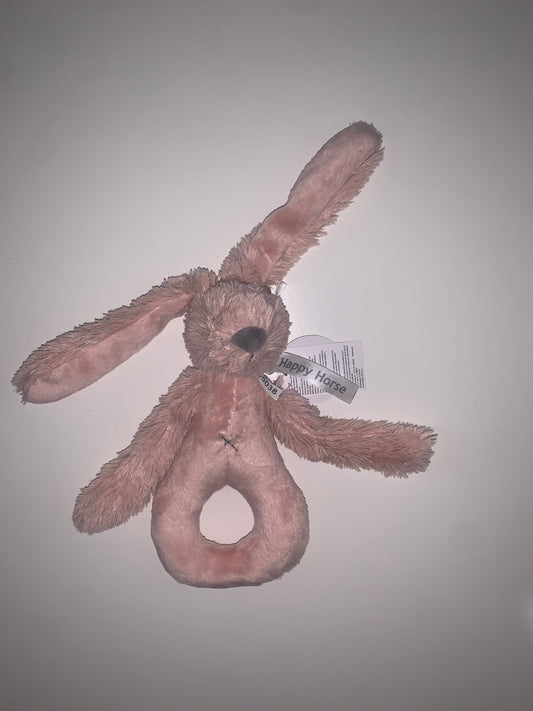 Furry Rattle Bunny Pink