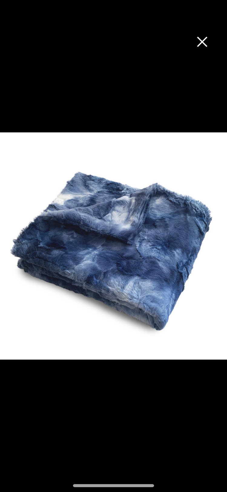 Tie Dye Faux Fur Blanket