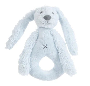 Furry Rattle Bunny Blue