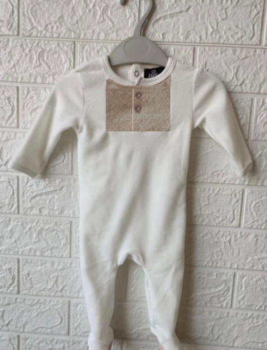 Velour & Shimmer Detail Layette